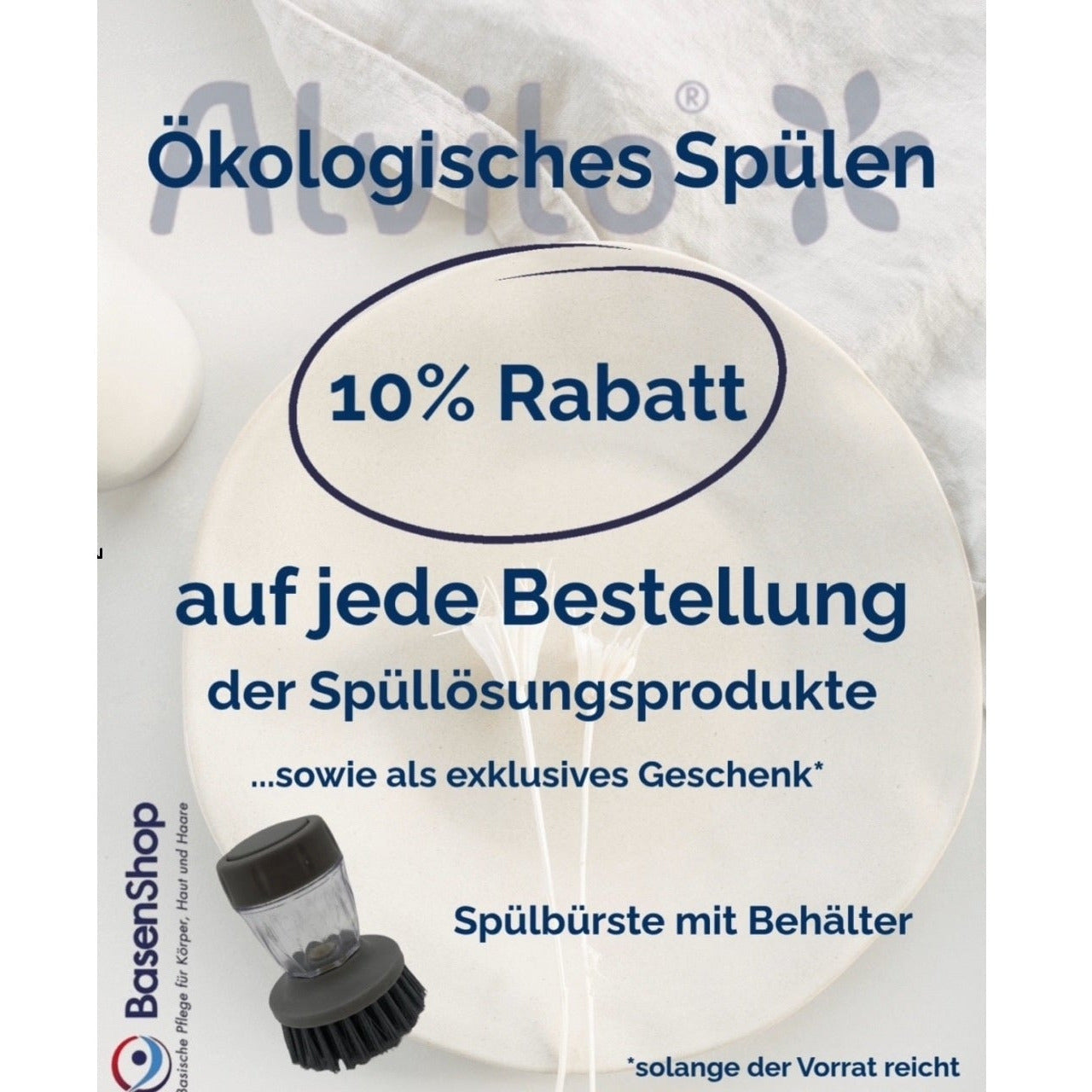 10% Rabatt auf Alvito Spülsystem