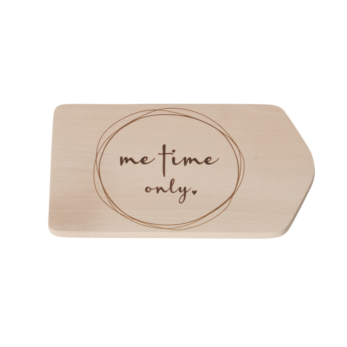 Frühstückbrettchen aus Holz "me time only"