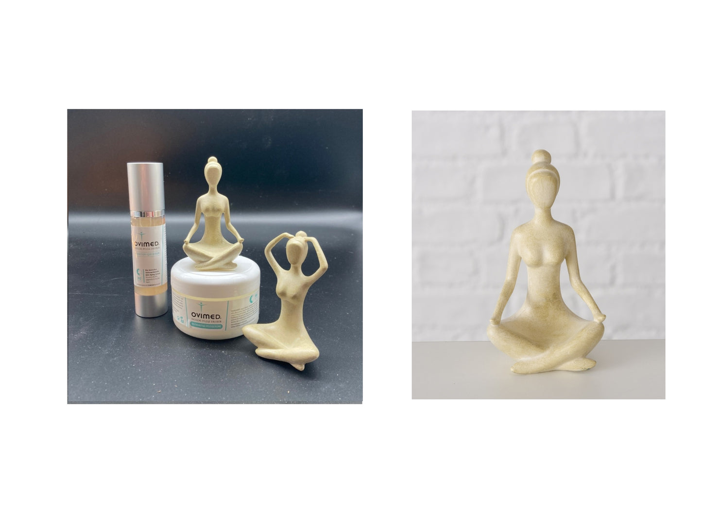 Im Set: Ovimed Reichhaltige Pflegecreme, Q10 Serum & Yoga-Figur gratis dazu