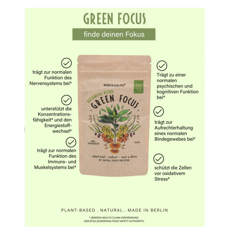 Wunderblume Botanical Latte Green Focus