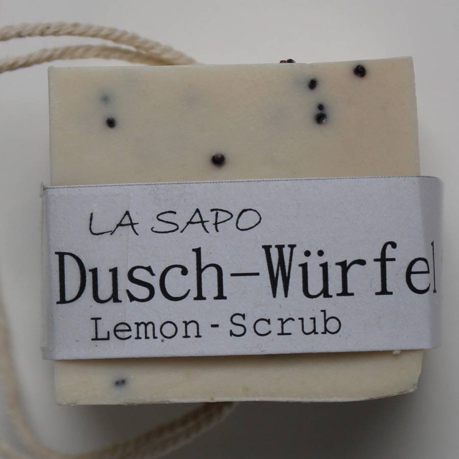 La Sapo Dusch-Würfel Lemon-Scrub 45g