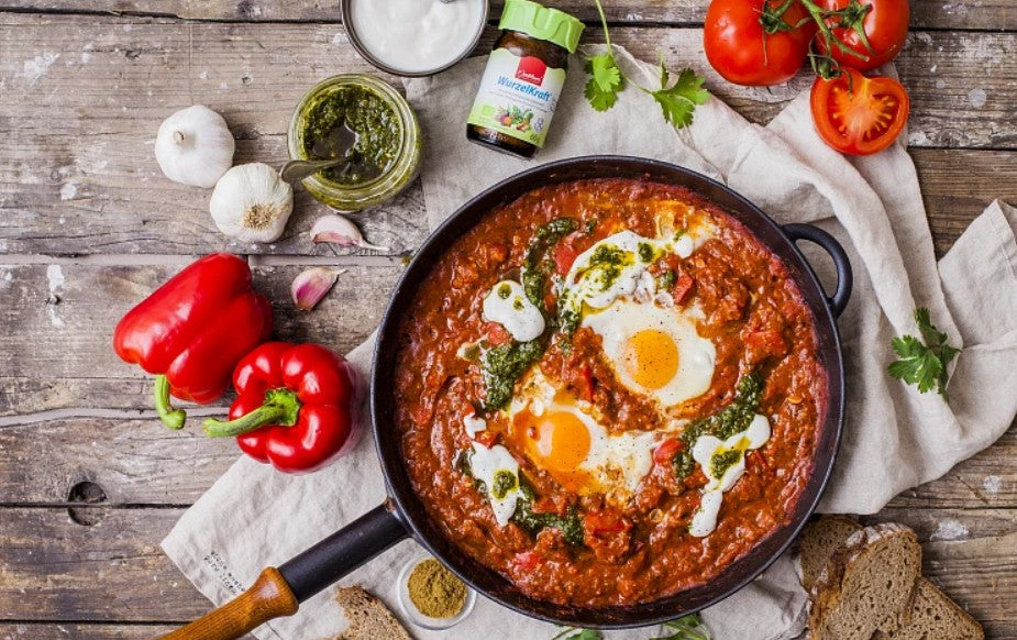 MorgenStund' Shakshuka mit WurzelKraft