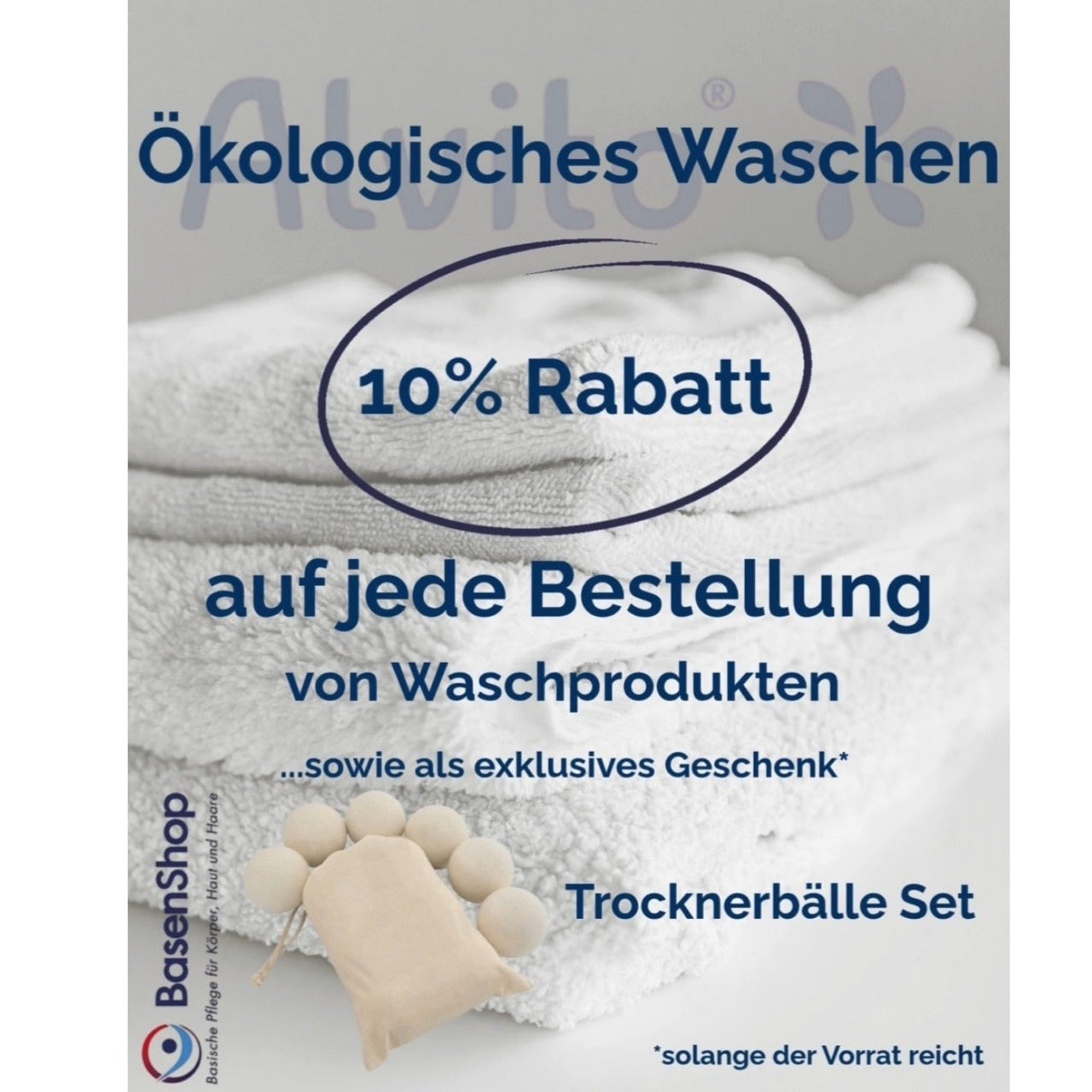 10% Rabatt auf Alvito Washprodukte