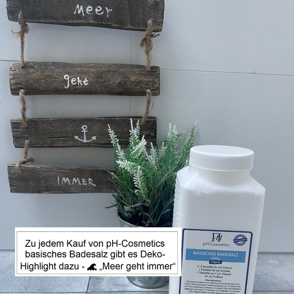 pH-Cosmetics basisches Badesalz mit Deko-Highlight gratis dazu