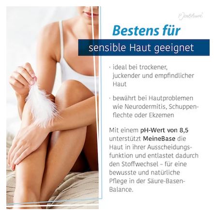 Frau mit wunderbarer Haut; Vorteile von Jentschura Meine Base