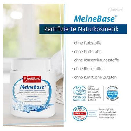 Packung Jentschura Meine Base mit Zertifizierung für Naturkosmetik