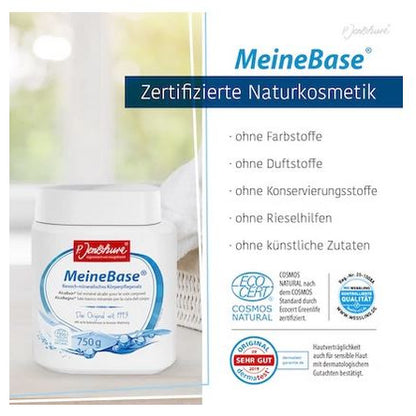 Packung Jentschura Meine Base mit Zertifizierung für Naturkosmetik