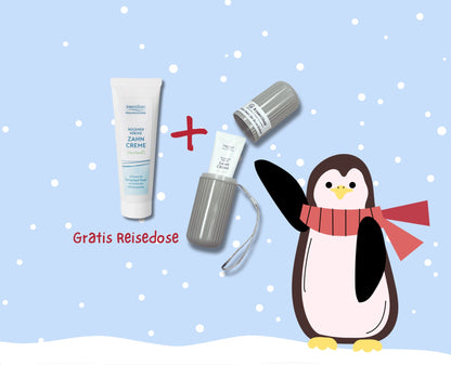 Reisedose gratis Kreidezahnpasta