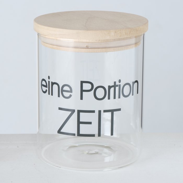 Vorratsglas Mit Spruch für Müsli oder Badezusätze